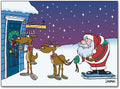 Bad Back/Chiropractic Deluxe Holiday Folding Card