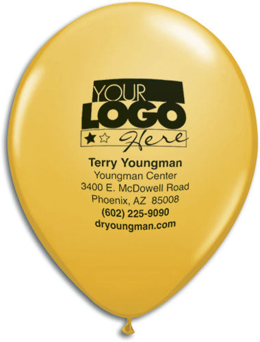 9" Round Jewel and Fashion Colors Personalized Biodegradable Balloon