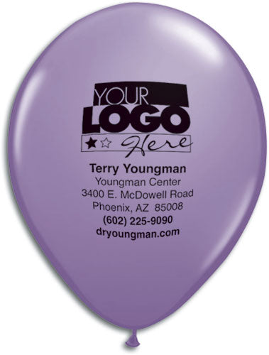 9" Round Jewel and Fashion Colors Personalized Biodegradable Balloon