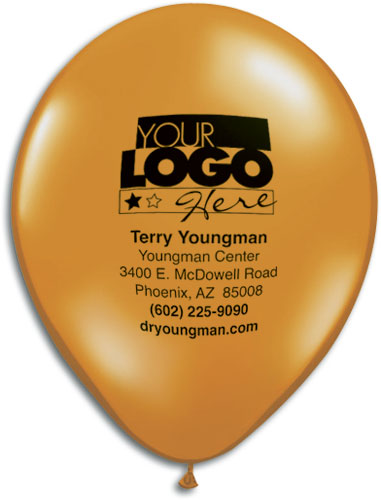 9" Round Jewel and Fashion Colors Personalized Biodegradable Balloon