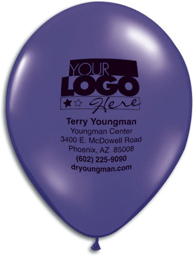 9" Round Jewel and Fashion Colors Personalized Biodegradable Balloon