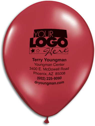 9" Round Jewel and Fashion Colors Personalized Biodegradable Balloon