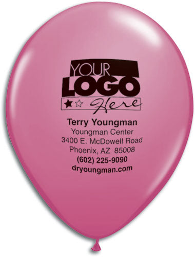 9" Round Jewel and Fashion Colors Personalized Biodegradable Balloon