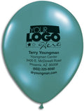 9" Round Jewel and Fashion Colors Personalized Biodegradable Balloon