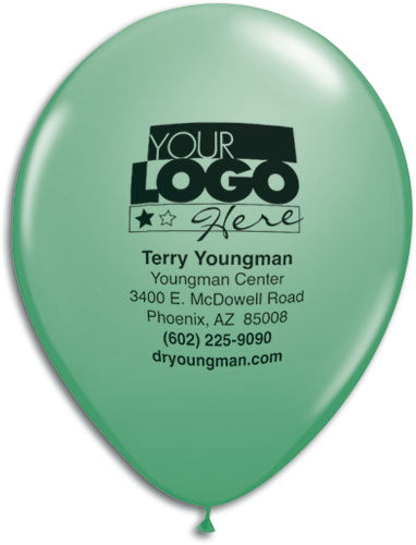 9" Round Jewel and Fashion Colors Personalized Biodegradable Balloon