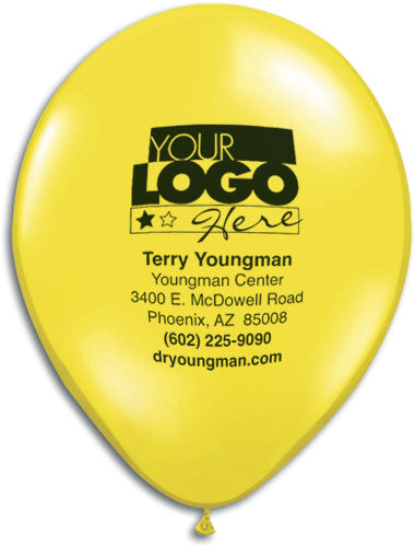 9" Round Jewel and Fashion Colors Personalized Biodegradable Balloon