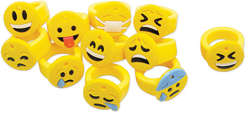 Emoticon Silicone Rings