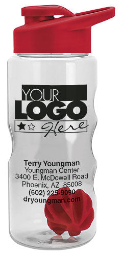 600ml Shaker Bottle with Drink-thru Lid
