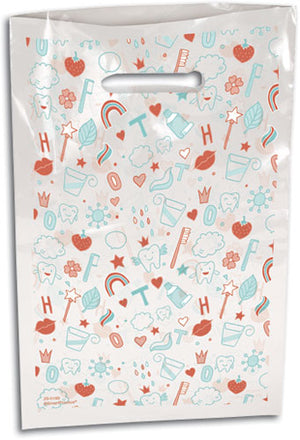 Sweetest Smile Large Scatter Print Supply Bag (100 Pack)