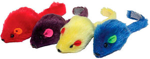 Multipet Multicolour Mice 4 Pack
