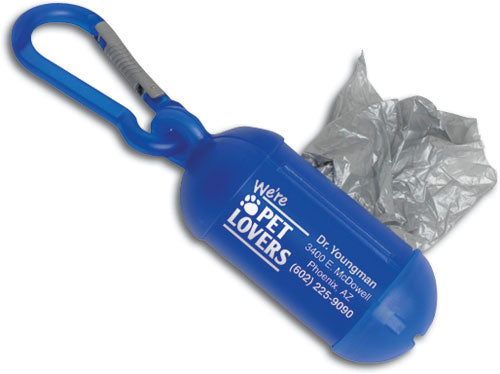 Pet Waste Bag Dispenser with Carabiner