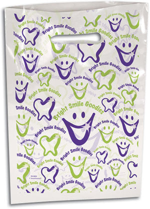 Bright Smile Goodies Small Scatter Print Supply Bag (100 Pack)