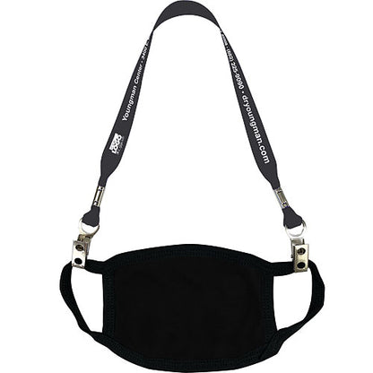 Face Mask Lanyard with Bulldog Clips