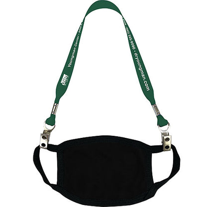 Face Mask Lanyard with Bulldog Clips