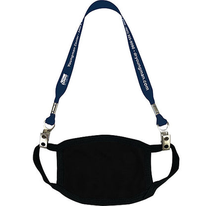 Face Mask Lanyard with Bulldog Clips