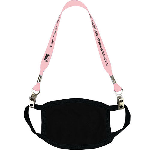Face Mask Lanyard with Bulldog Clips