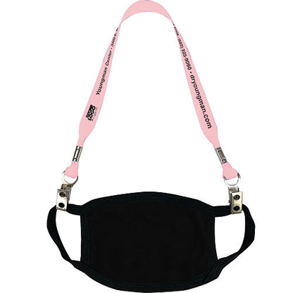 Face Mask Lanyard with Bulldog Clips