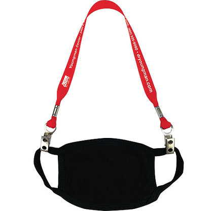 Face Mask Lanyard with Bulldog Clips