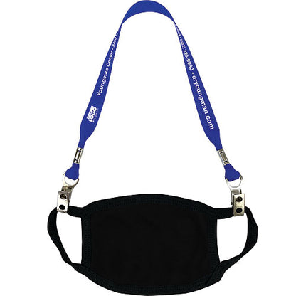 Face Mask Lanyard with Bulldog Clips
