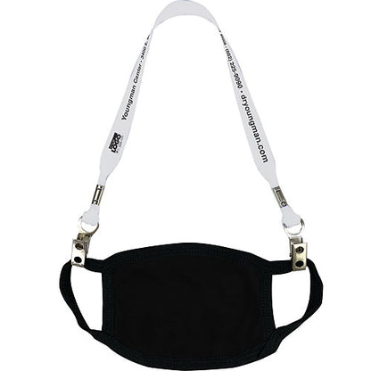 Face Mask Lanyard with Bulldog Clips