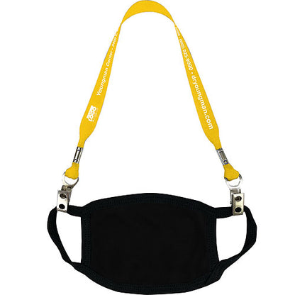 Face Mask Lanyard with Bulldog Clips