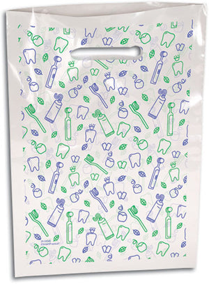 Brushing Time, Large Scatter Print Supply Bag (Pack of 100)
