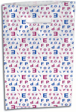 Eye Chart Scatter Print Bag (large)