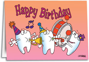 Teeth with Instruments Folding Card