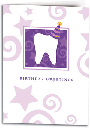 Birthday Tooth/Hat Folding Card