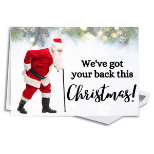 Custom We've Got Your Back Folding Card