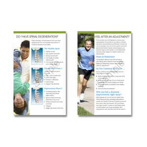 Chiropractic Wellness Health From Within Brochures (Pack of 25)