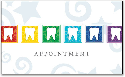 Tooth in Box Appointment Card