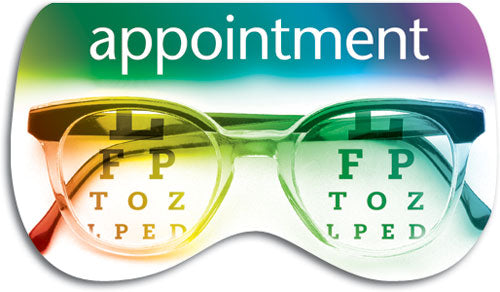Spectrum Glasses Die-cut Appointment Card
