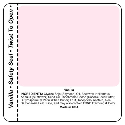 Custom Personalised Lip Balm – Vanilla