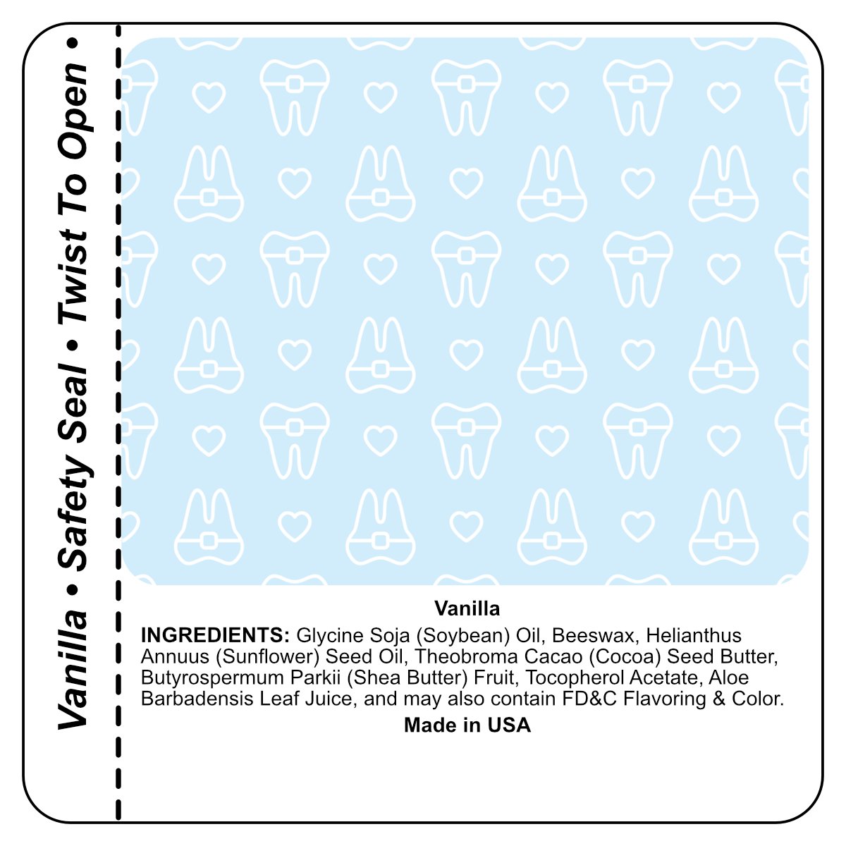 Custom Personalised Lip Balm – Vanilla