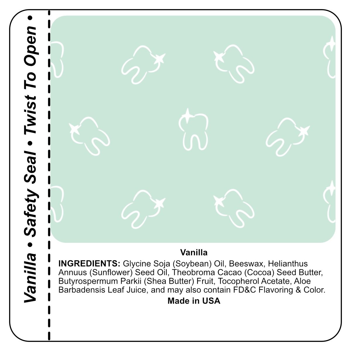 Custom Personalised Lip Balm – Vanilla