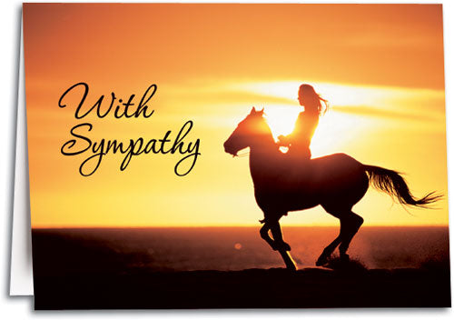 Horse Sympathy Folding Card