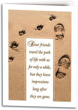 Dear Friends Path Folding Card