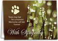 Sympathy Raindrops Folding Card