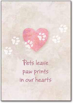 Pawprints in Our Hearts Folding Card