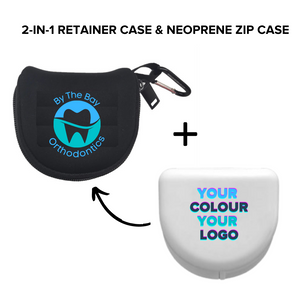 2 in1 Retainer Case & Neoprene Zip Case
