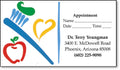 Heart and Apple Appointment Business Card