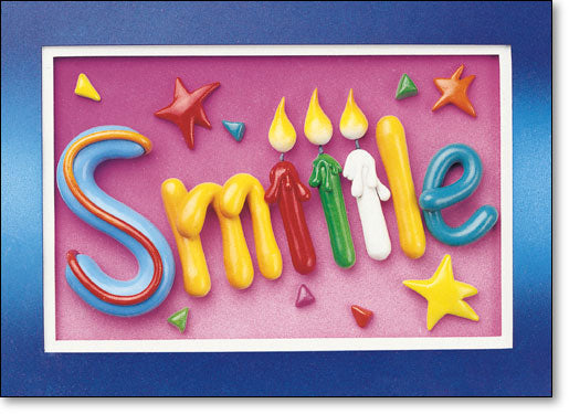 Smile With Candles Postcard