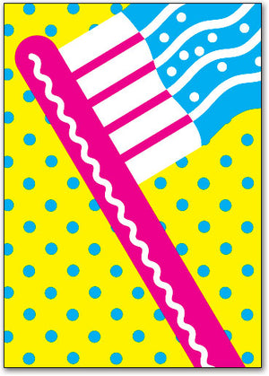 Bold and Bright Postcard