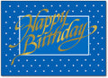 Blue & Gold & Spots Postcard