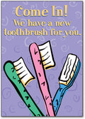 New Toothbrush Postcard