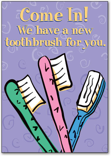 New Toothbrush Postcard