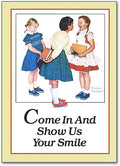 Show Us Your Smile Postcard