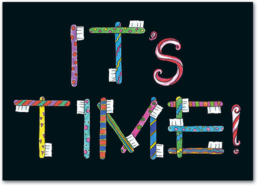 Toothbrush Time Postcard