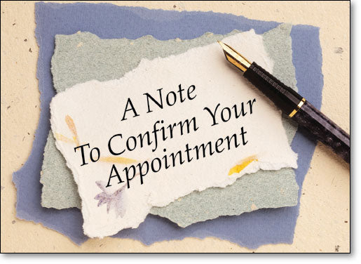 A Note to Confirm Postcard